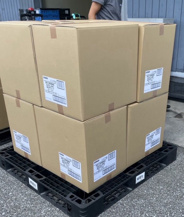 出荷準備は支援員との確認作業