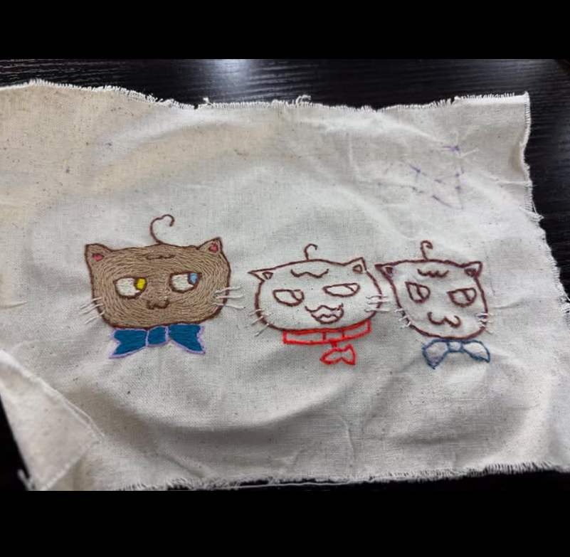 午後の作業は刺繍作業を行いました♪