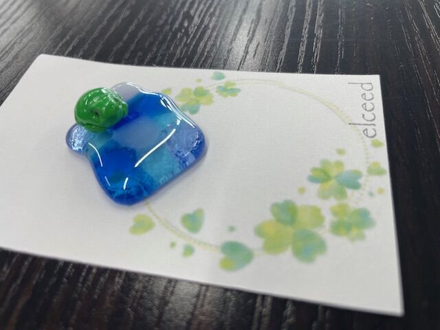 ガラス細工でカエルちゃん🐸